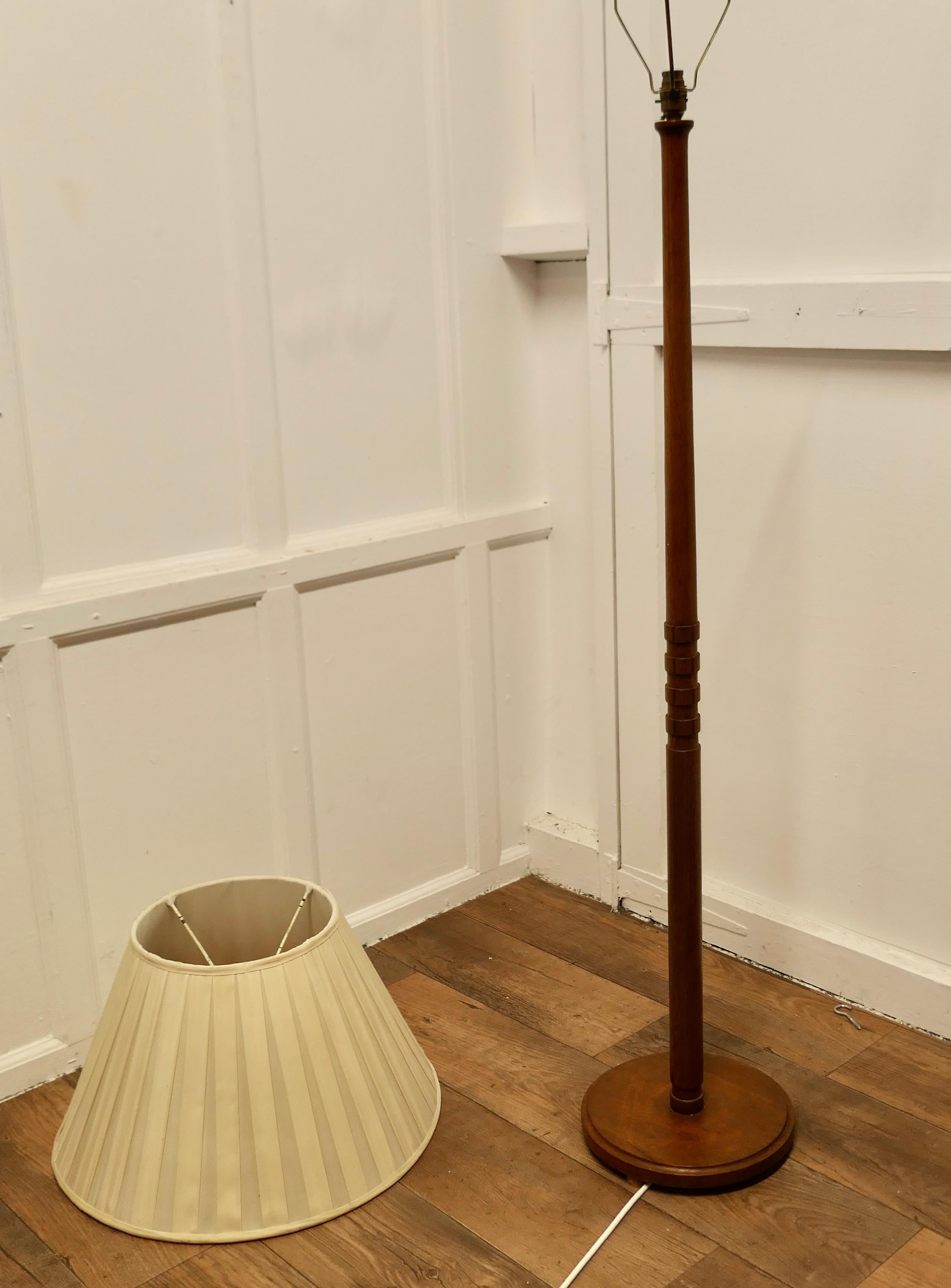 Mid Century Style Teak Standard or Floor Lamp   This is a very stylish piece  For Sale 4