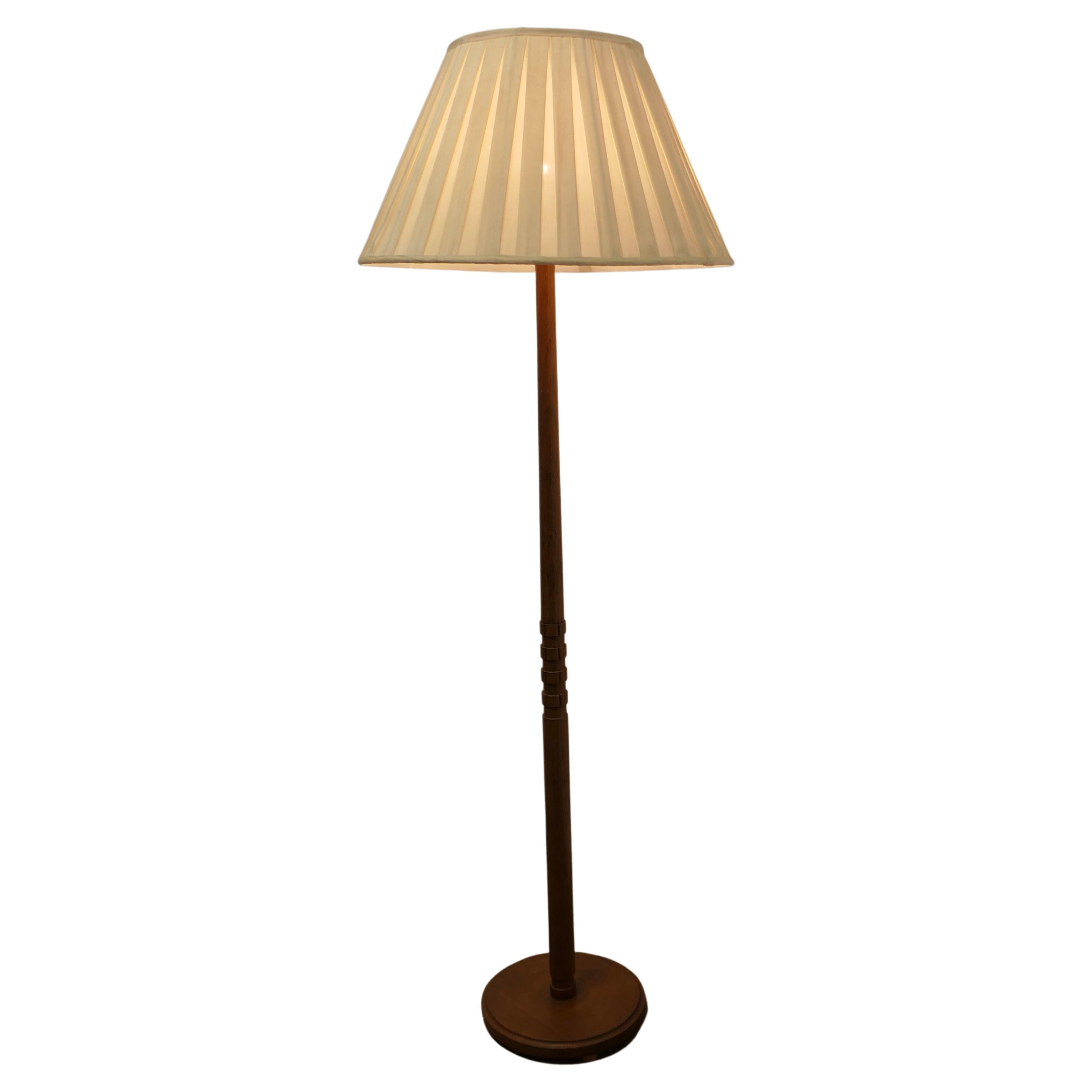 Mid Century Style Teak Standard or Floor Lamp   This is a very stylish piece  For Sale