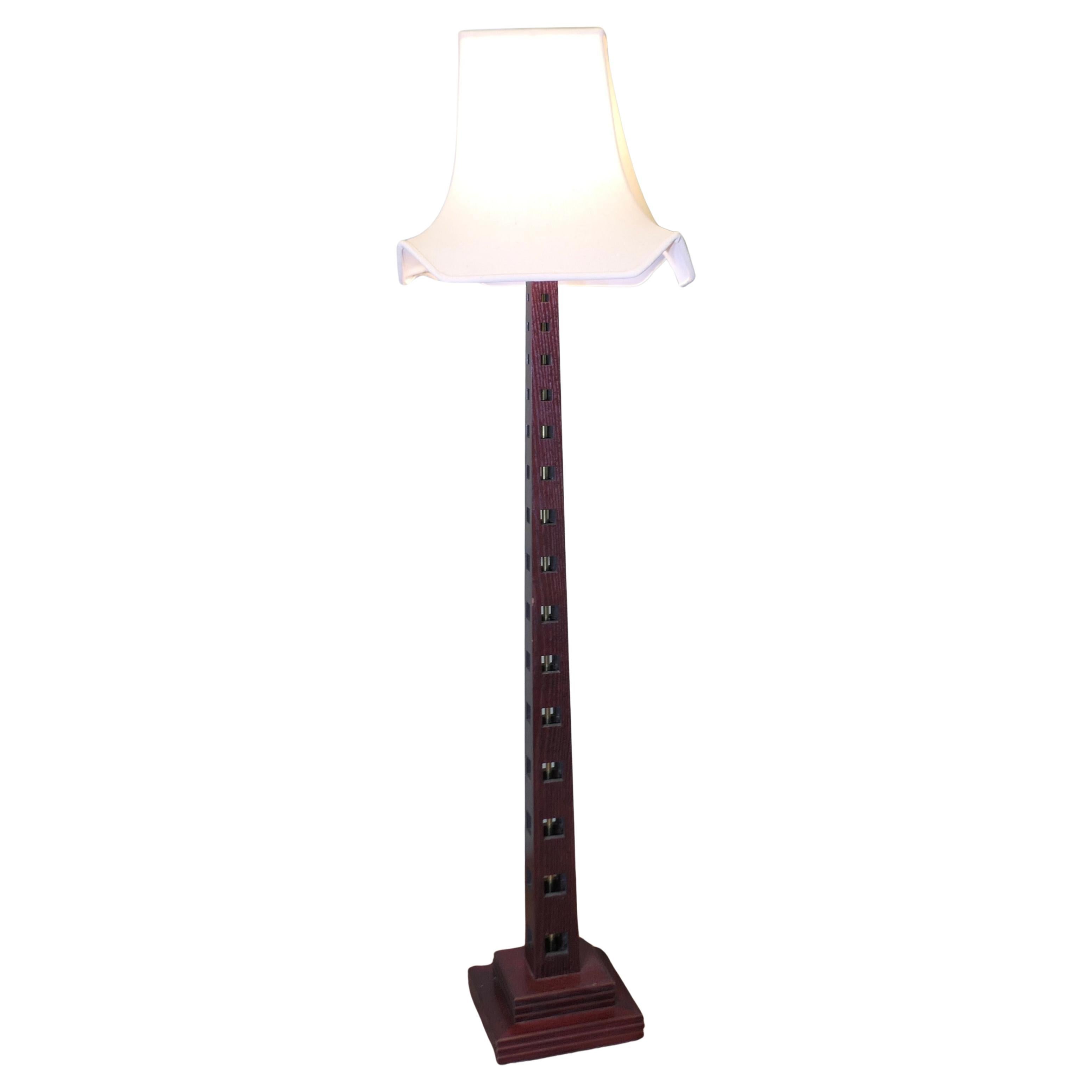 Mid Century Style Teak Standard or Floor Lamp  This is a very stylish piece For Sale