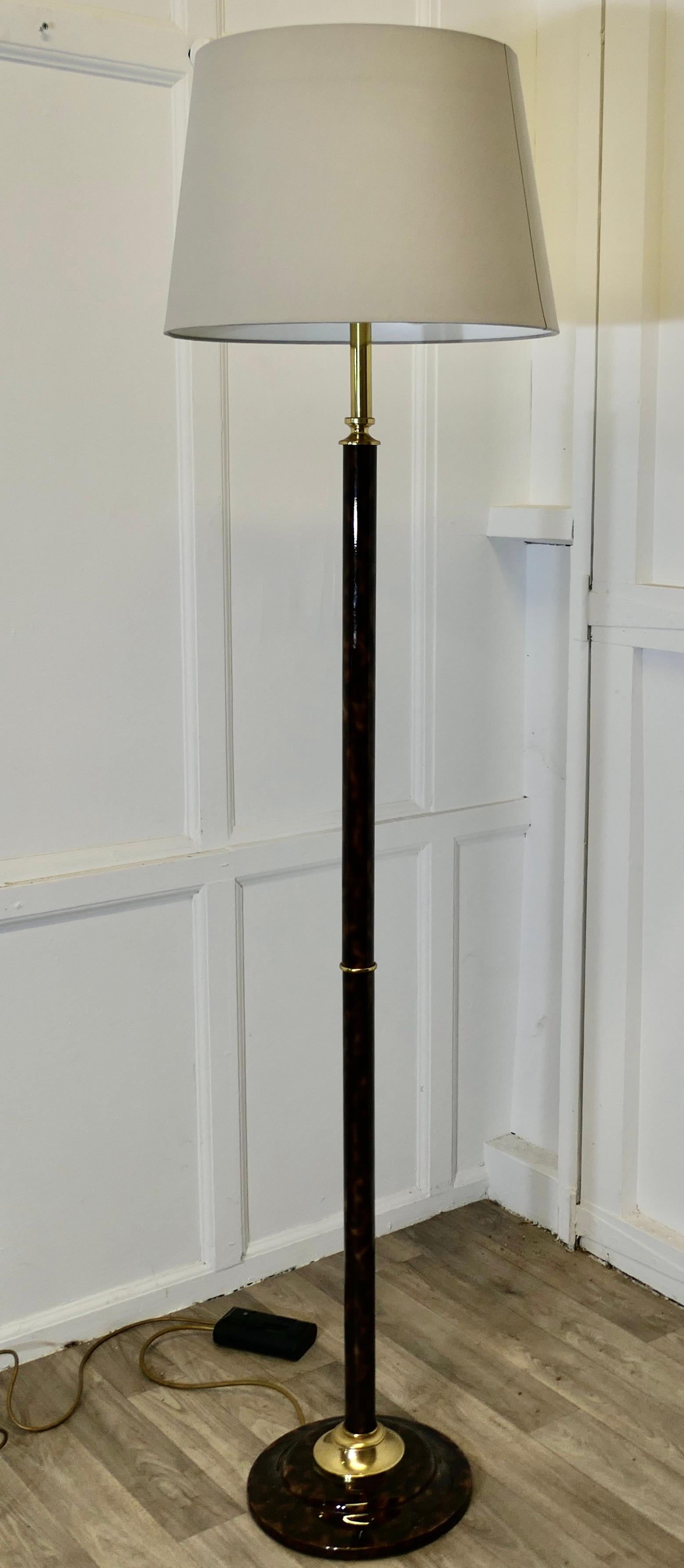 Mid Century Style Tortoise Shell Standard or Floor Lamp For Sale 1