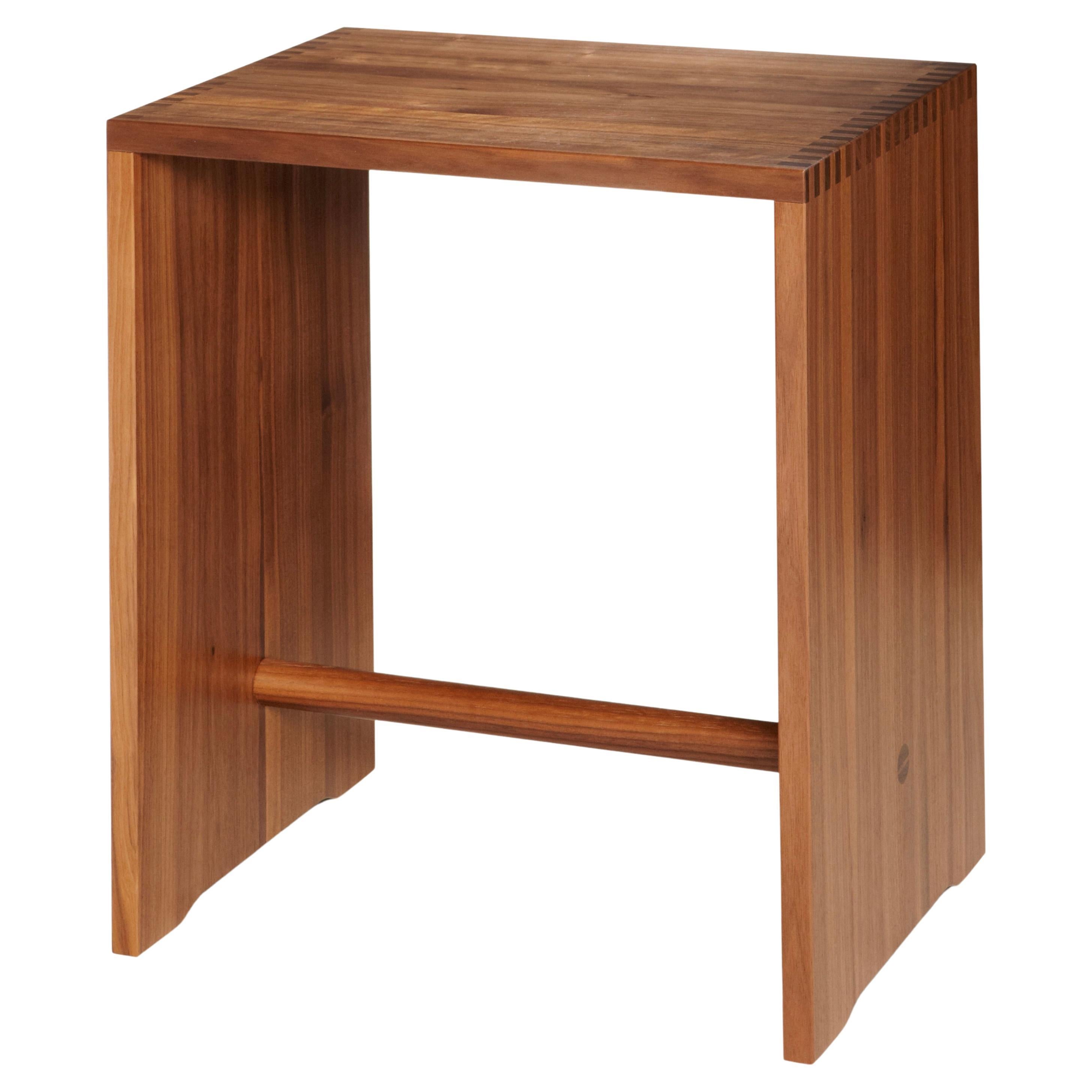 Mid Century Style ULMER HOCKER Stool by Max Bill in Notwood and Lacquer Finish