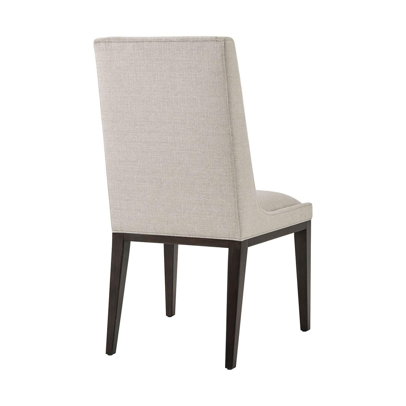mid century upholstered dining chair