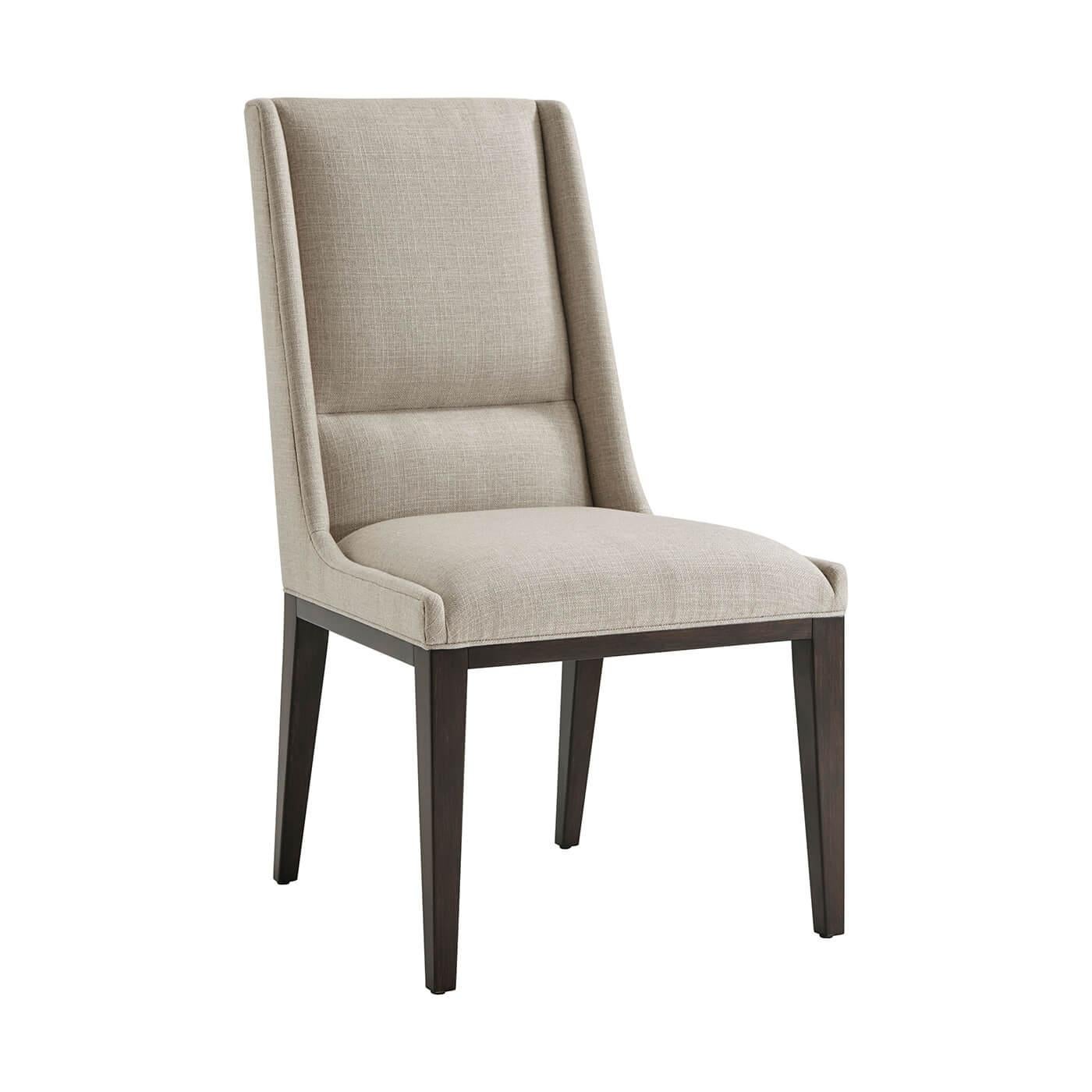 Vietnamese Mid Century Style Upholstered Dining Chair For Sale