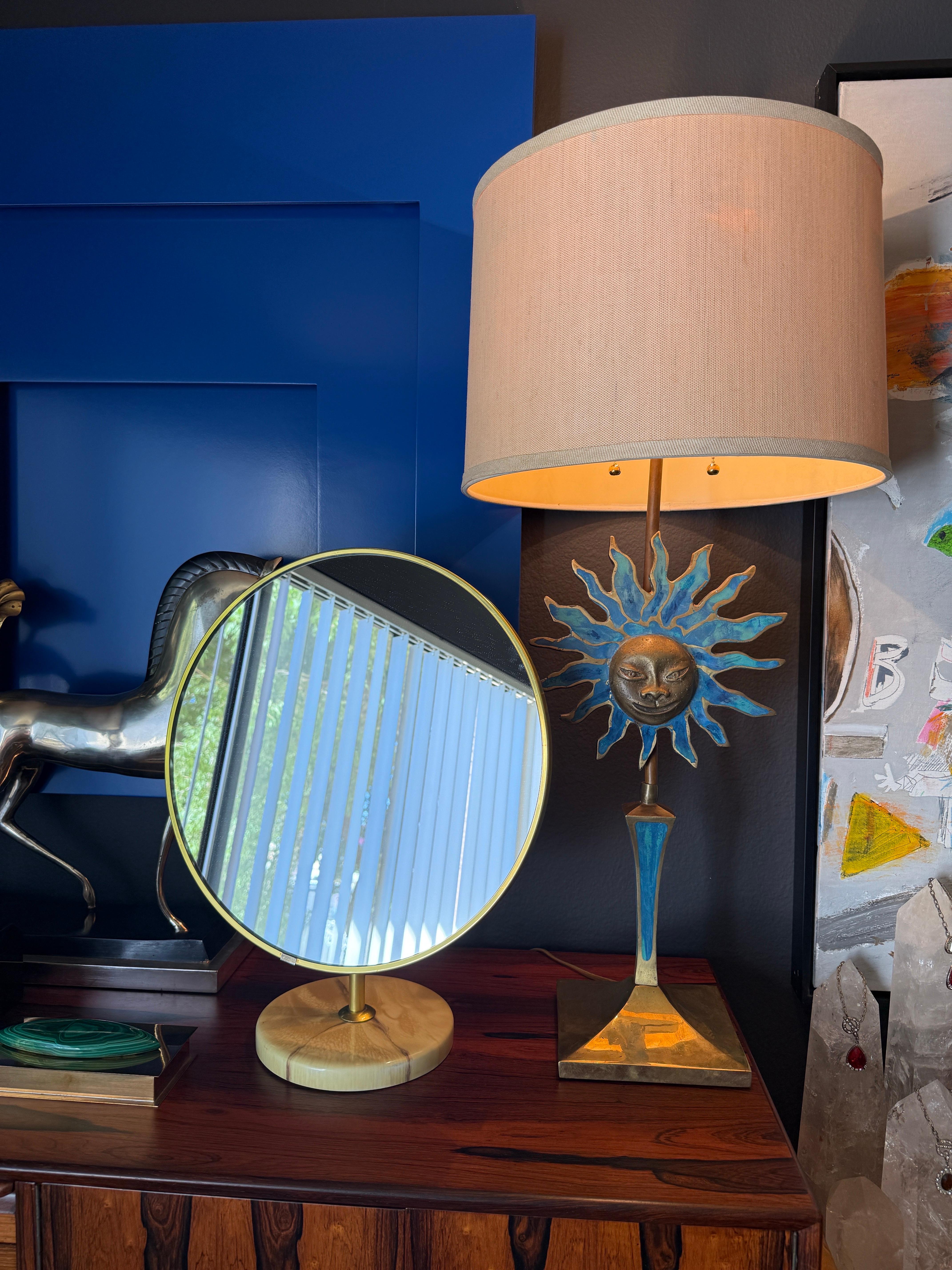 Mid Century Style Vanity Mirror For Sale 4