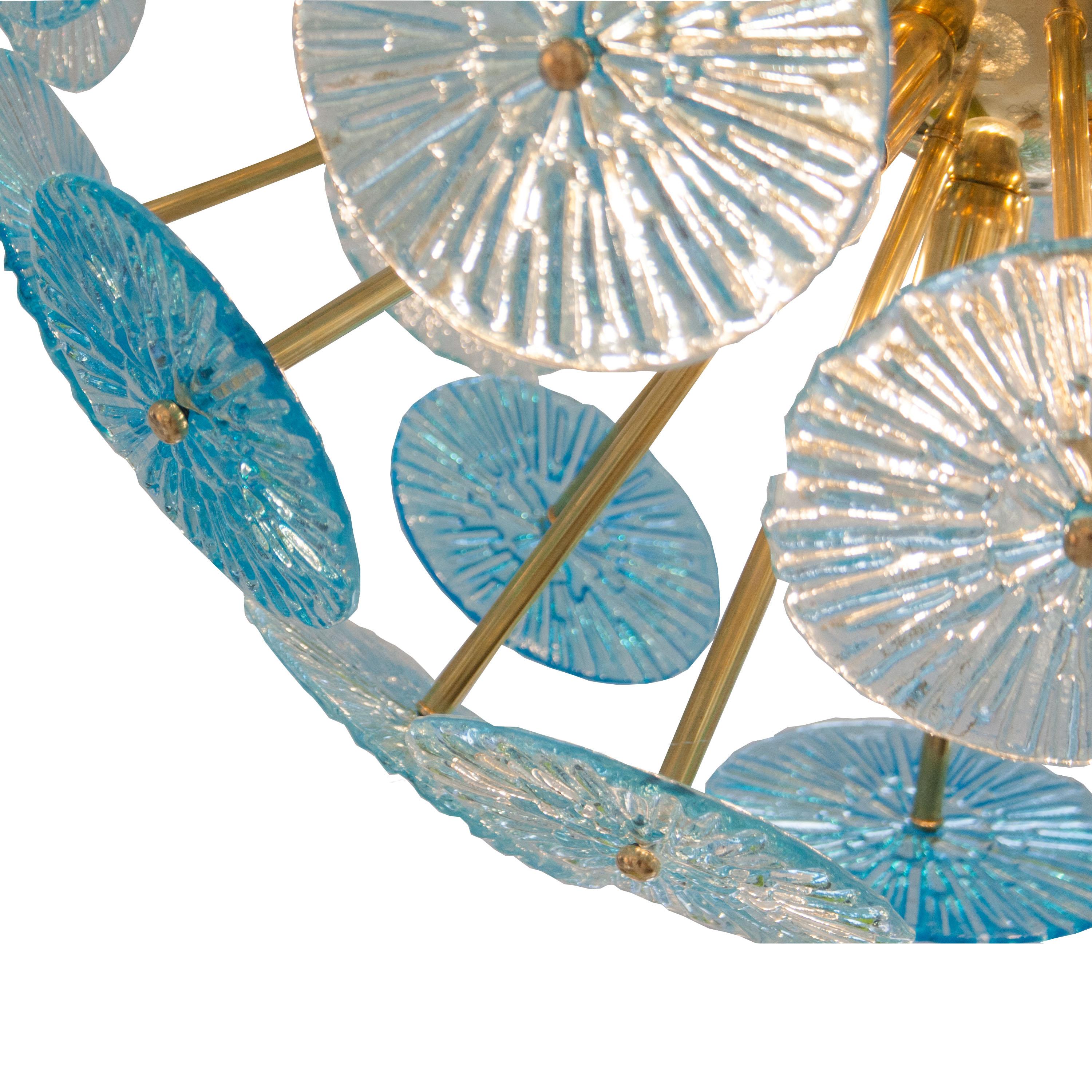 Mid-Century Modern Mid-Century Style Venini Murano Glass Ceiling Lamp, Italy, 2020