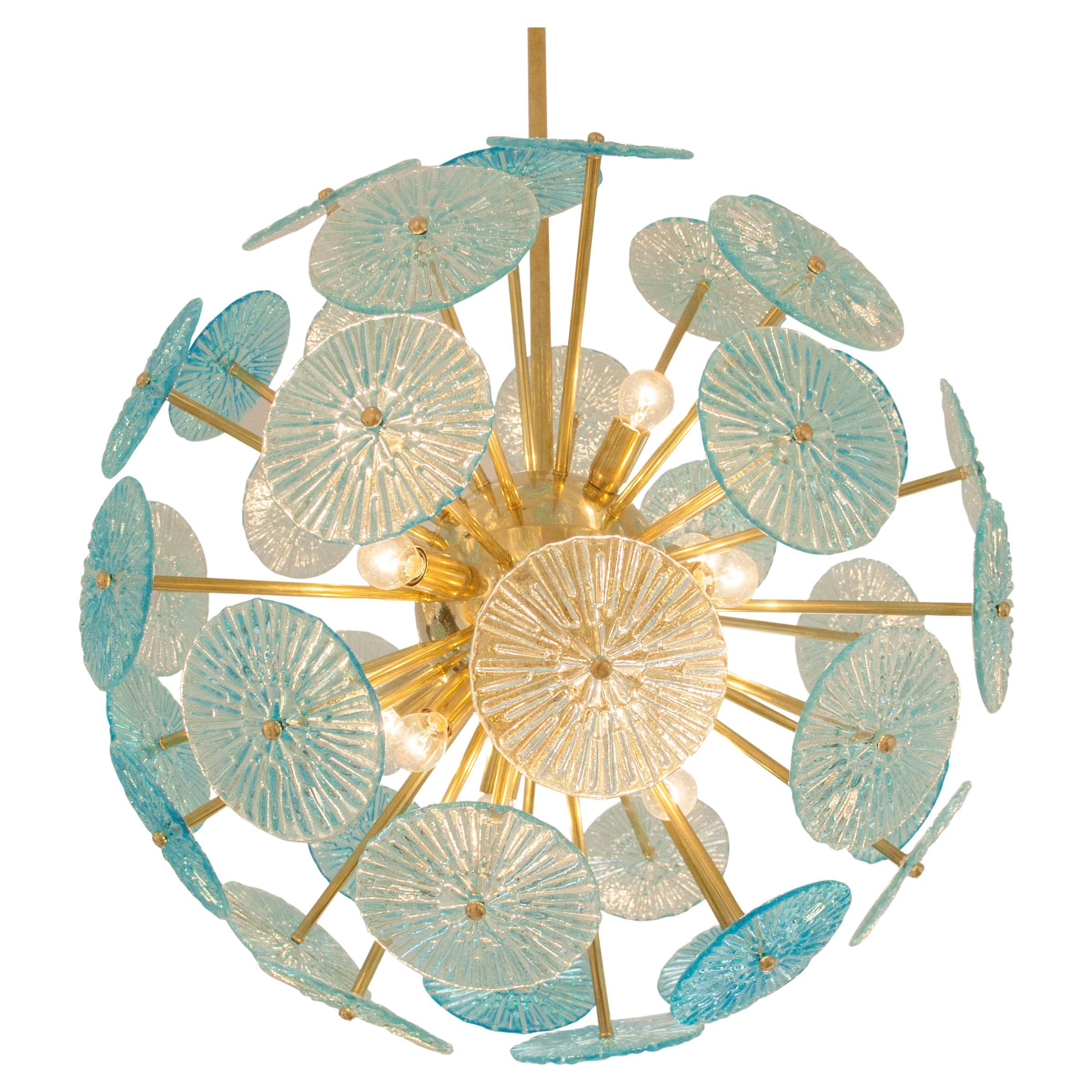 Mid-Century Style Venini Murano Glass Ceiling Lamp, Italy, 2020