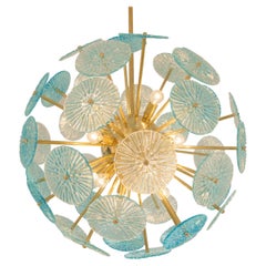 Mid-Century Style Venini Murano Glass Ceiling Lamp, Italy, 2020
