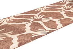 Indischer großer Wollteppich im Mid-Century-Stil