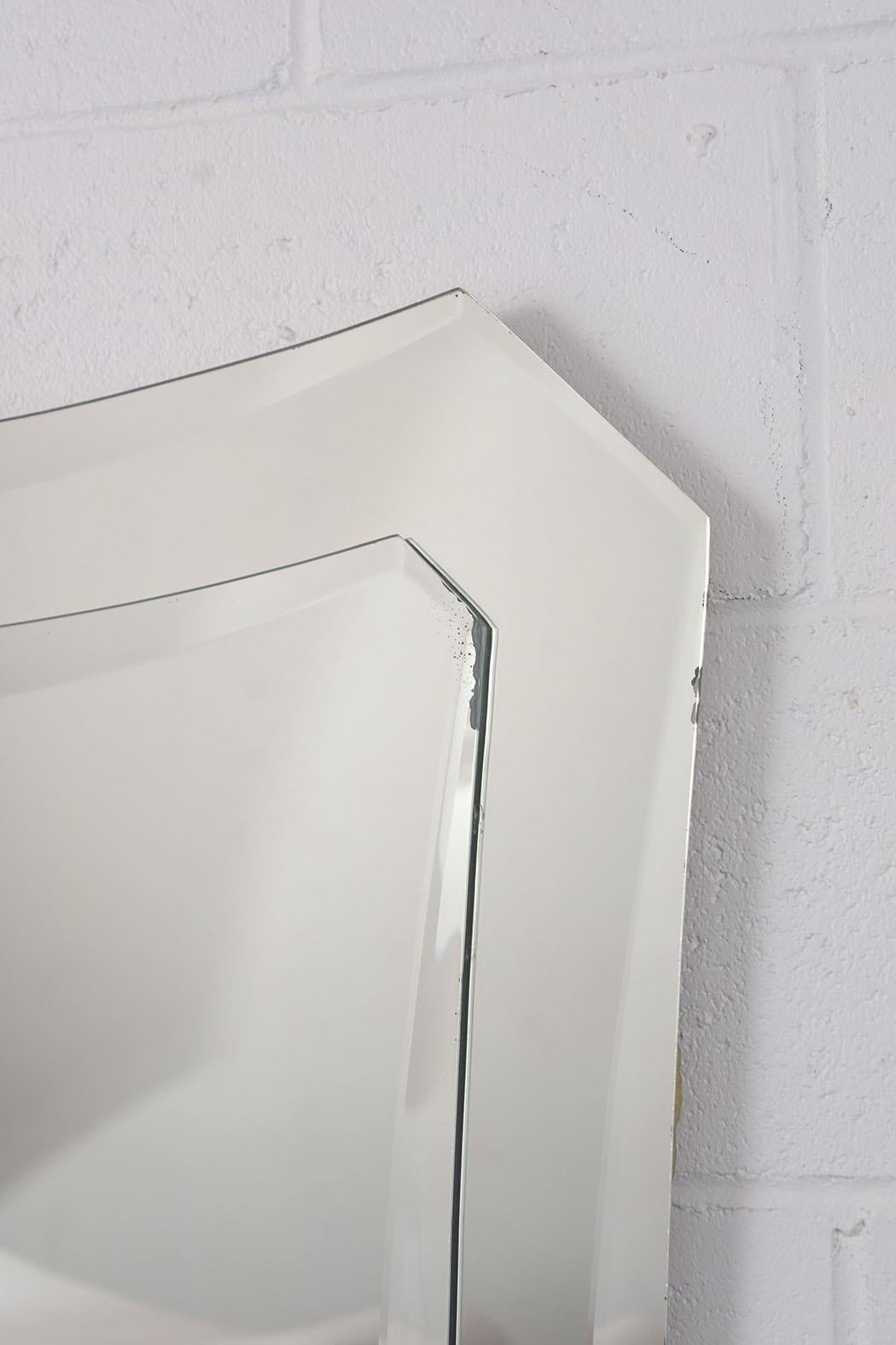 American Venetian Mid-Century Wall Mirror For Sale