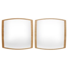 Mid-Century Style Wall Mirrors, a Pair
