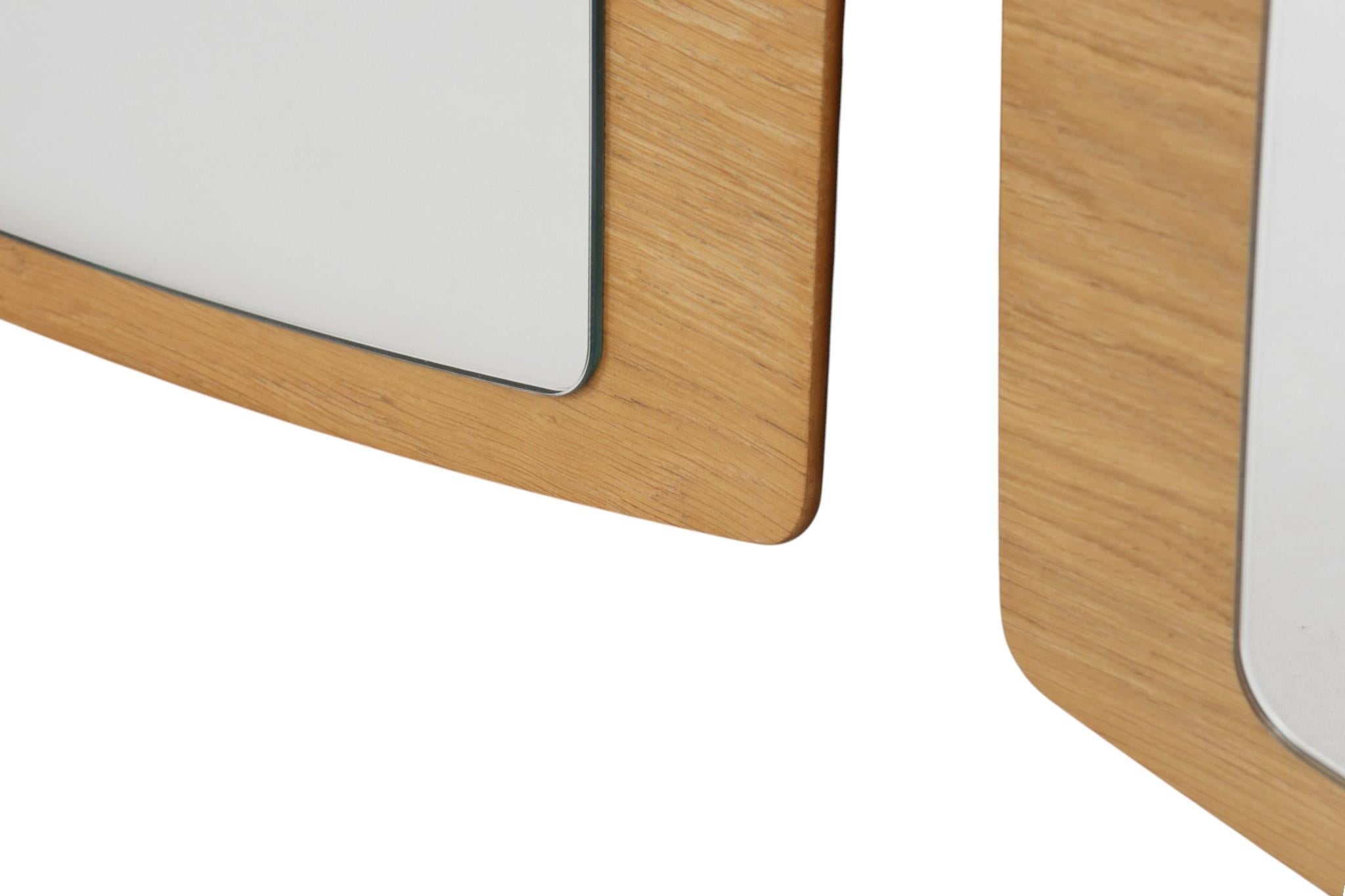 American Mid-Century Style Wall Mirrors, a Pair For Sale