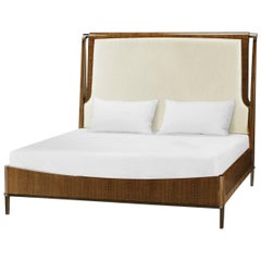 Midcentury Style Walnut Bed King