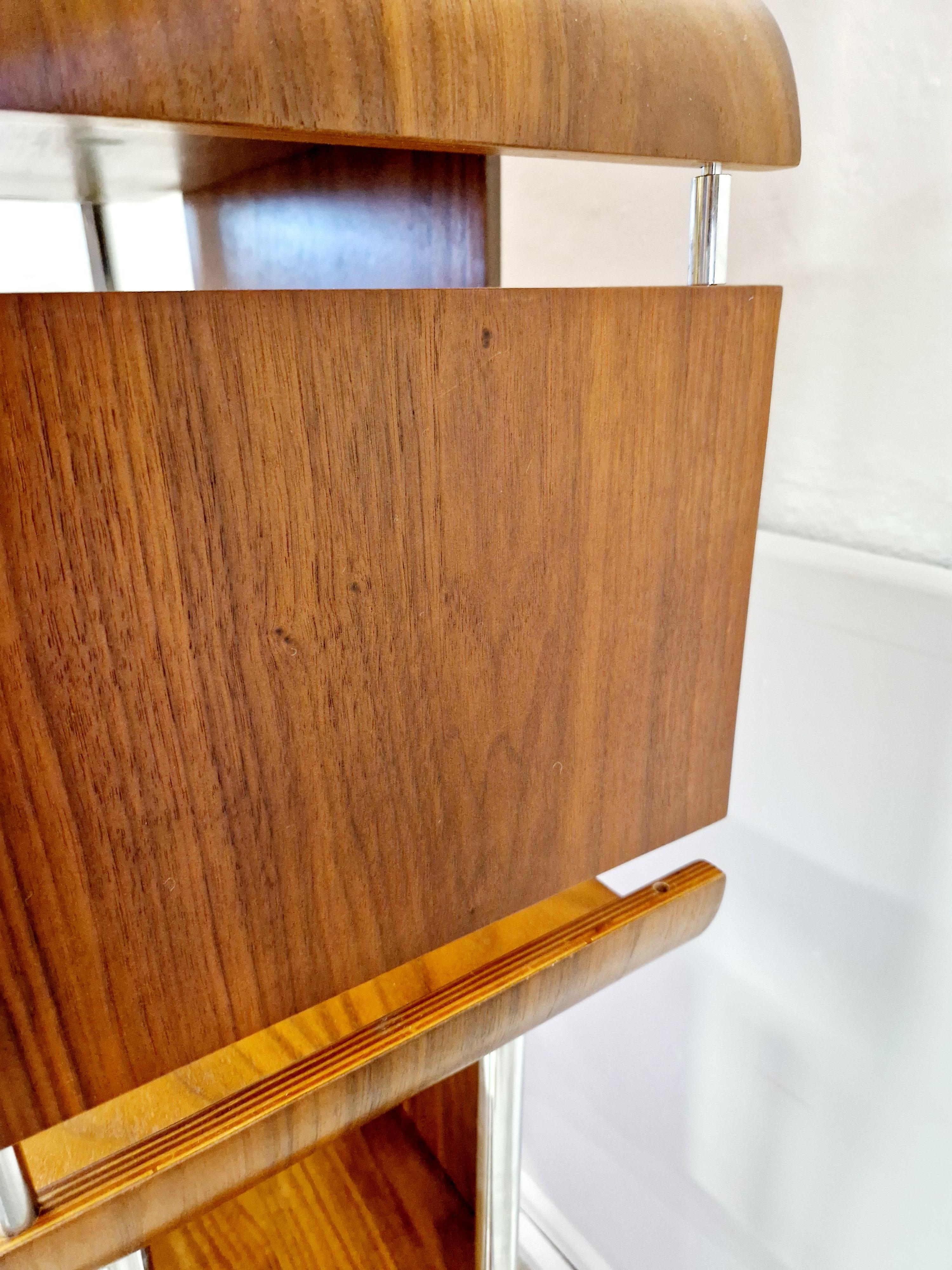 Mid-Century Modern Mid Century Style Walnut Shelving Unit For Sale
