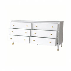 Mid Century Style White Dresser