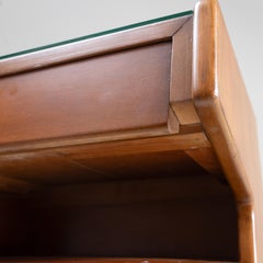 Mid-Century style wooden bedside table, 1960s