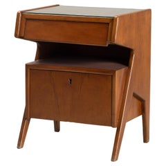 Mid-Century style wooden bedside table, 1960s