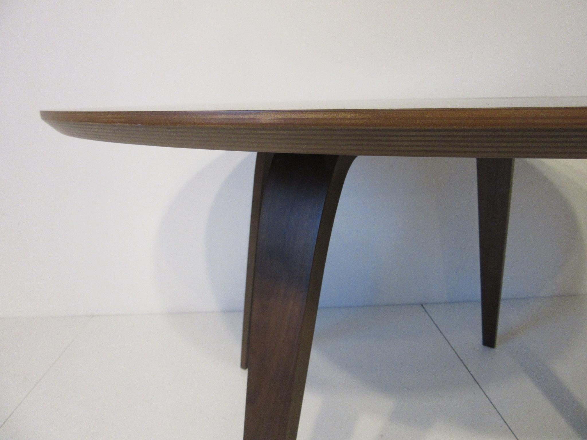 Contemporary Mid Century Styled Walnut Dining Table by Benjamin Cherner for Cherner Chair Co.