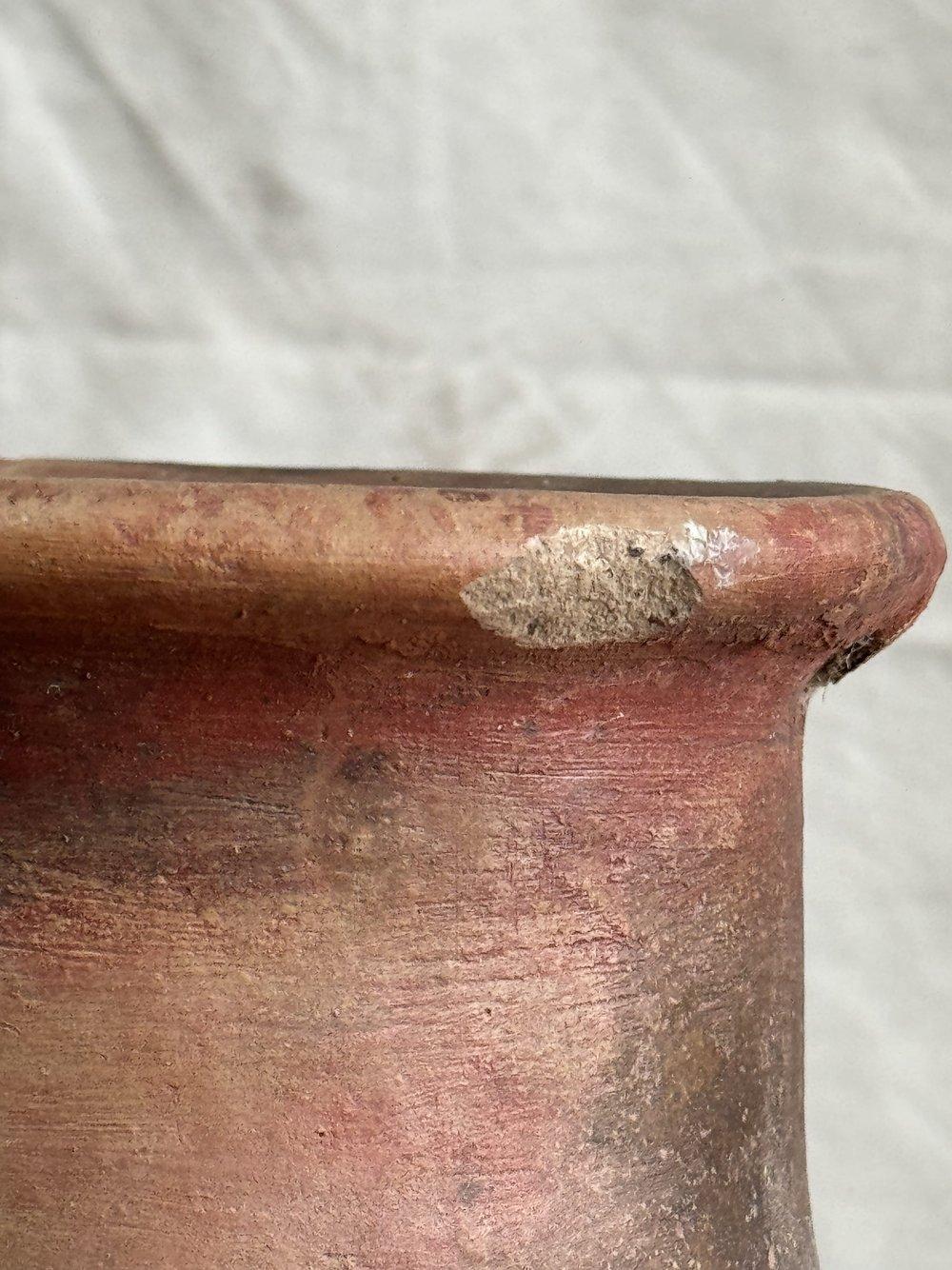 XX secolo Vaso in ceramica con sole e luna di metà secolo in vendita