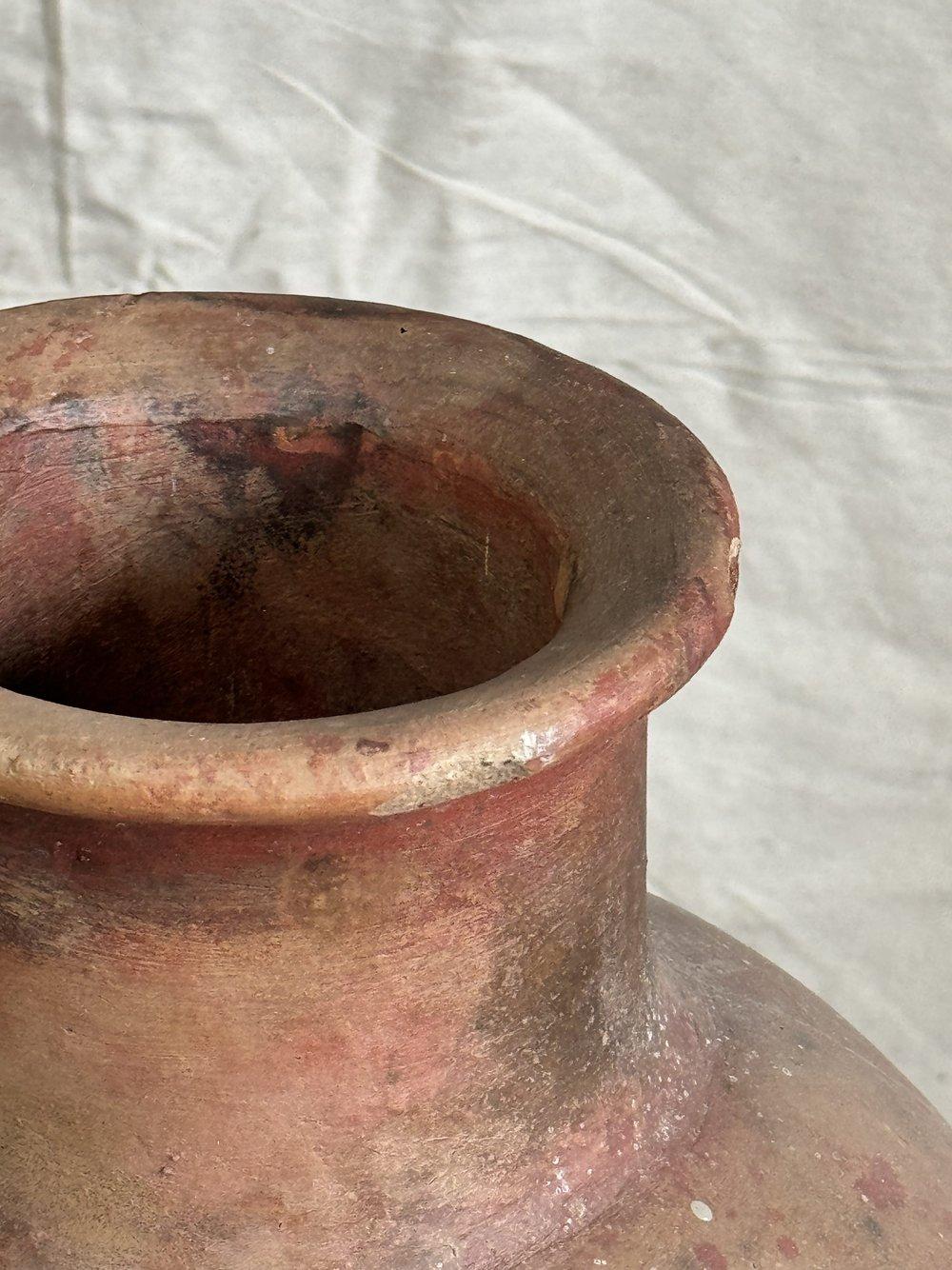 Vaso in ceramica con sole e luna di metà secolo in vendita 1