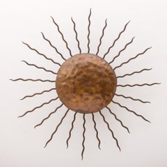 Mid Century Sunburst Ceiling Light