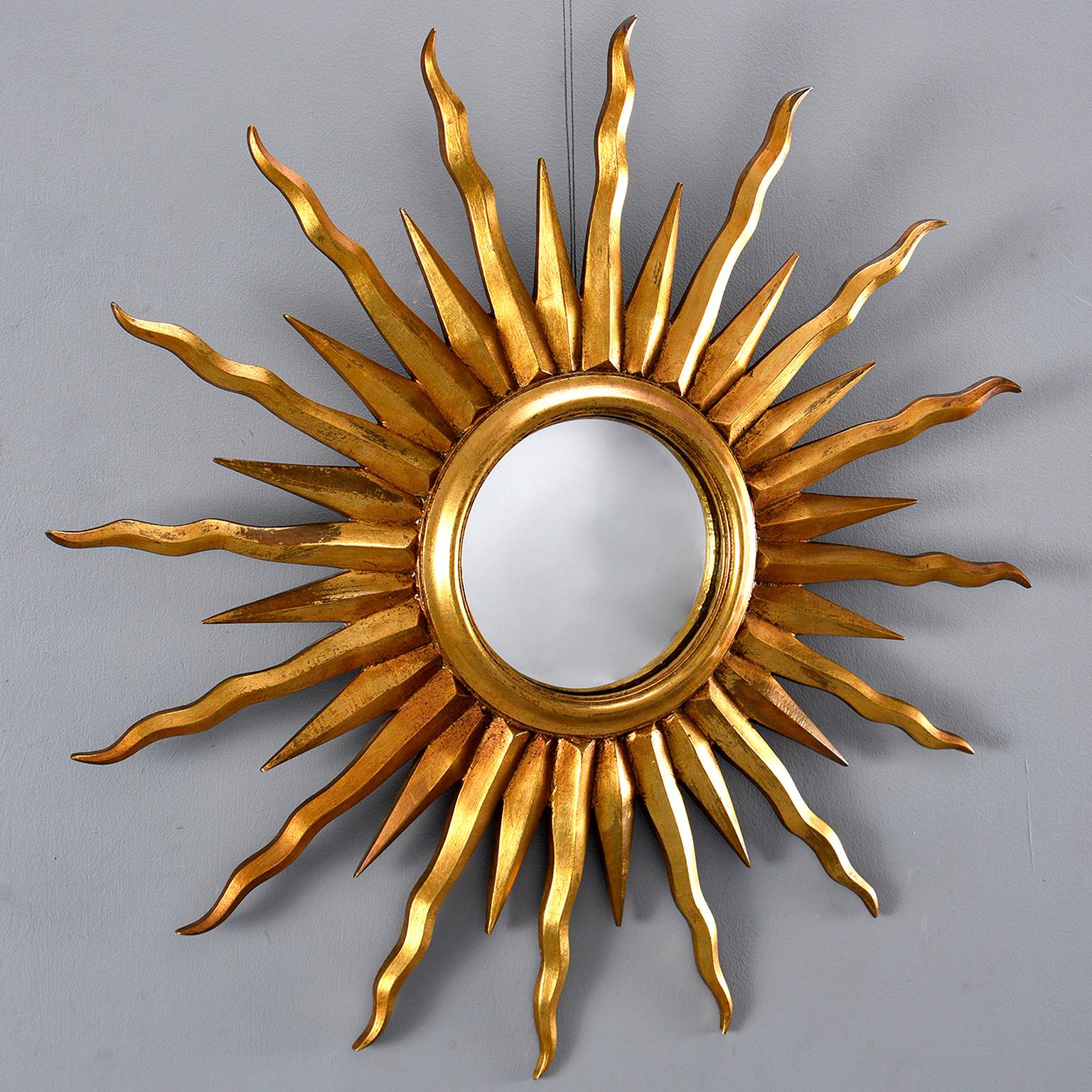 20th Century Midcentury Sunburst Mirror