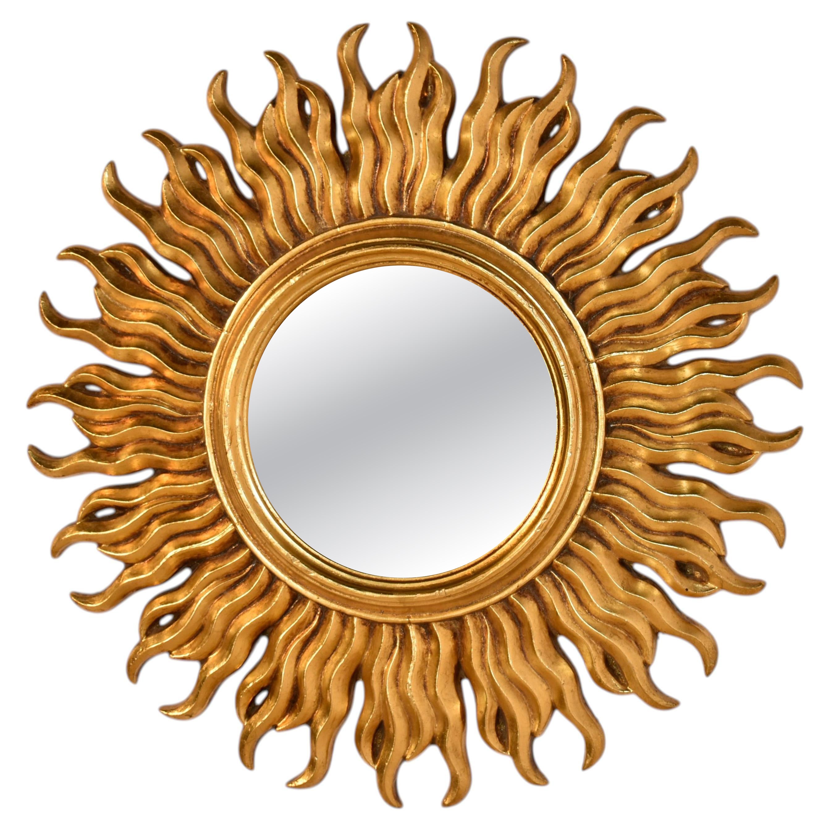 Mid-Century Sunburst Mirror from France, Circa 1960