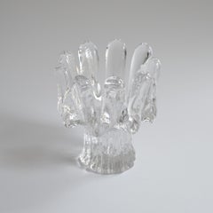 Mid-Century "Sunflower" Candle Holder by Goran Warff for Kosta Boda, Sweden 1974