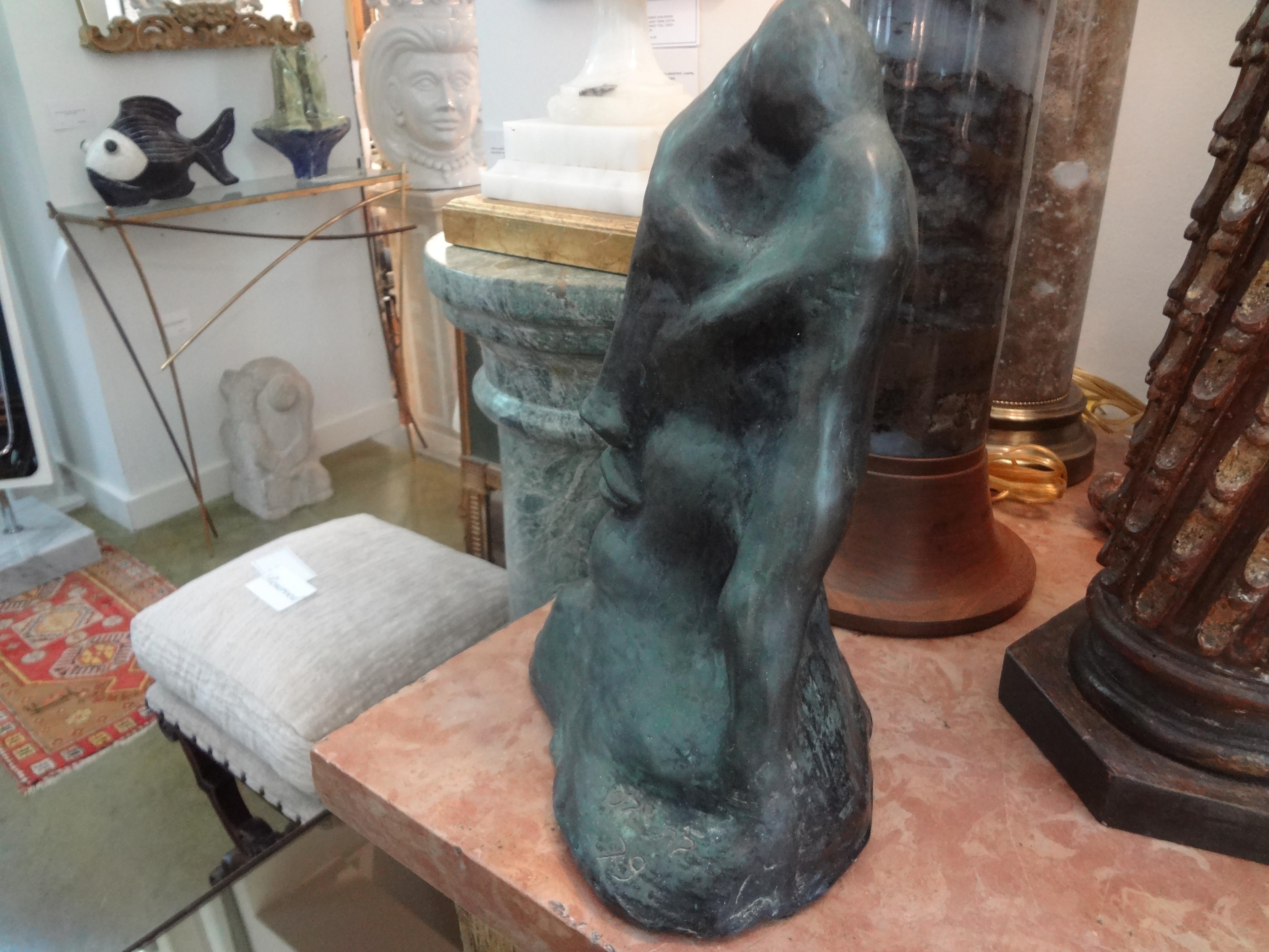 Midcentury Surrealist Bronze Bust after Salvador Dali 1