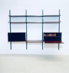Mid-Century Suspended Wooden Wall Unit by Poul Cadovius - Denmark 1960s
