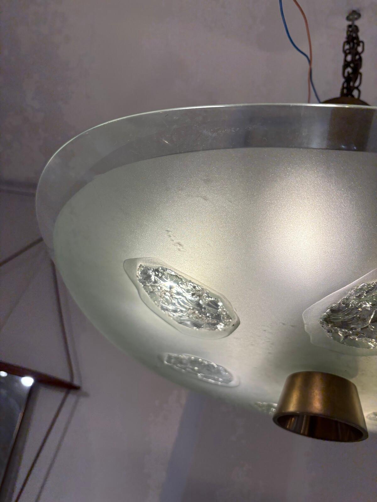 Mid-Century Suspension 1748 by Max Ingrand for Fontana Arte, Italy In Good Condition For Sale In Brussels, BE