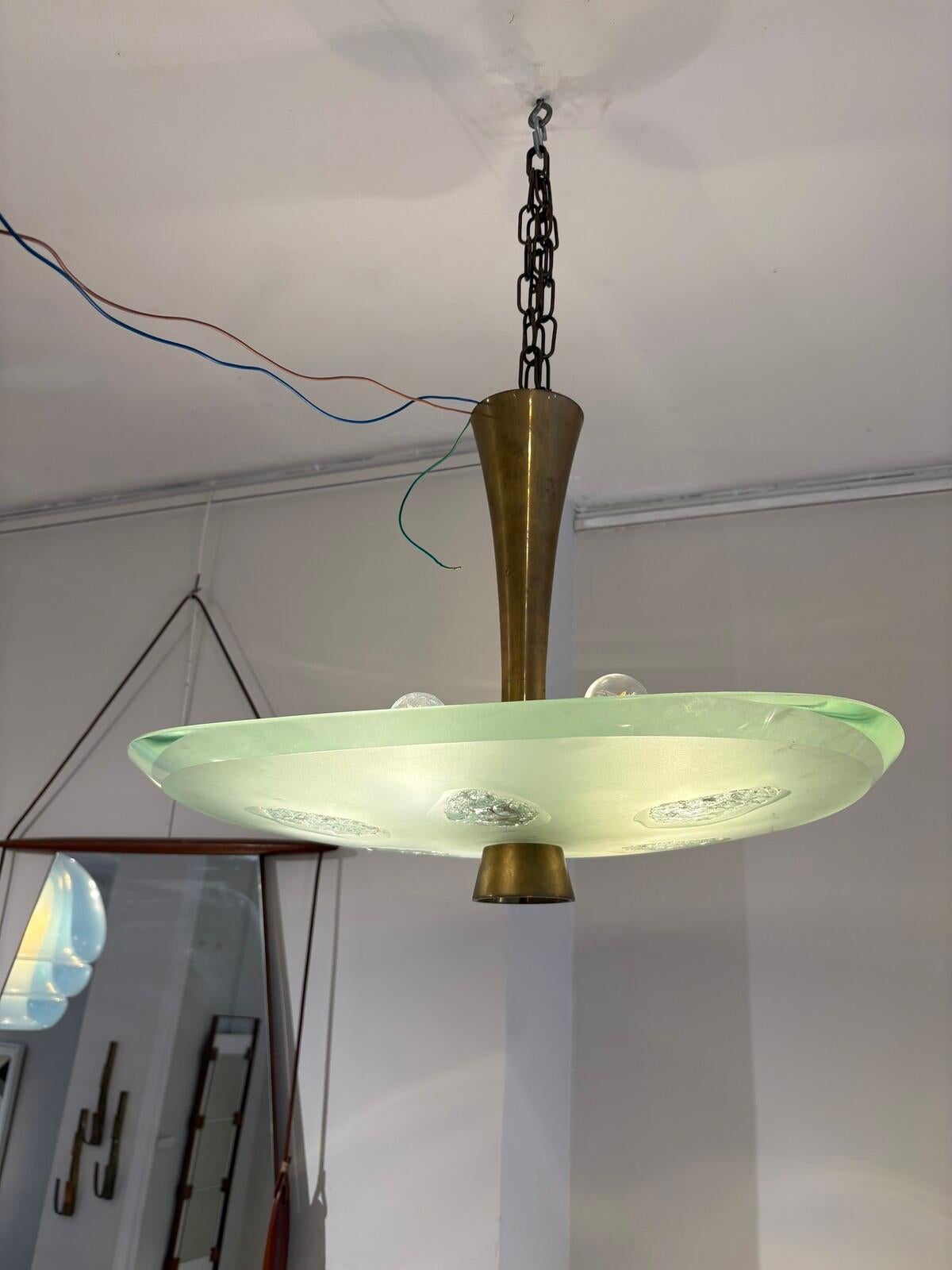 Mid-Century Suspension 1748 by Max Ingrand for Fontana Arte, Italy For Sale 1