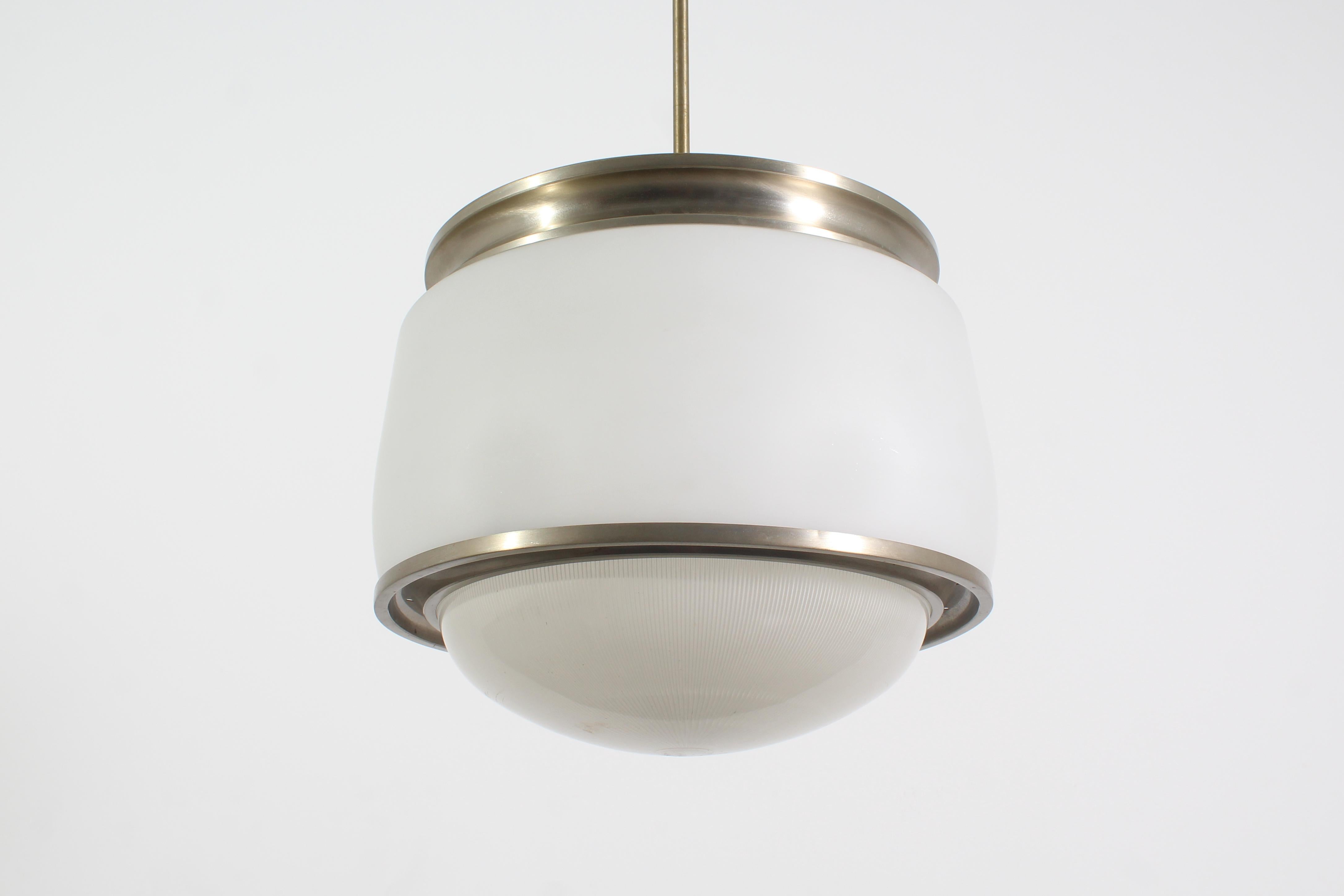 Italian Mid-Century Suspension Lamp mod. 
