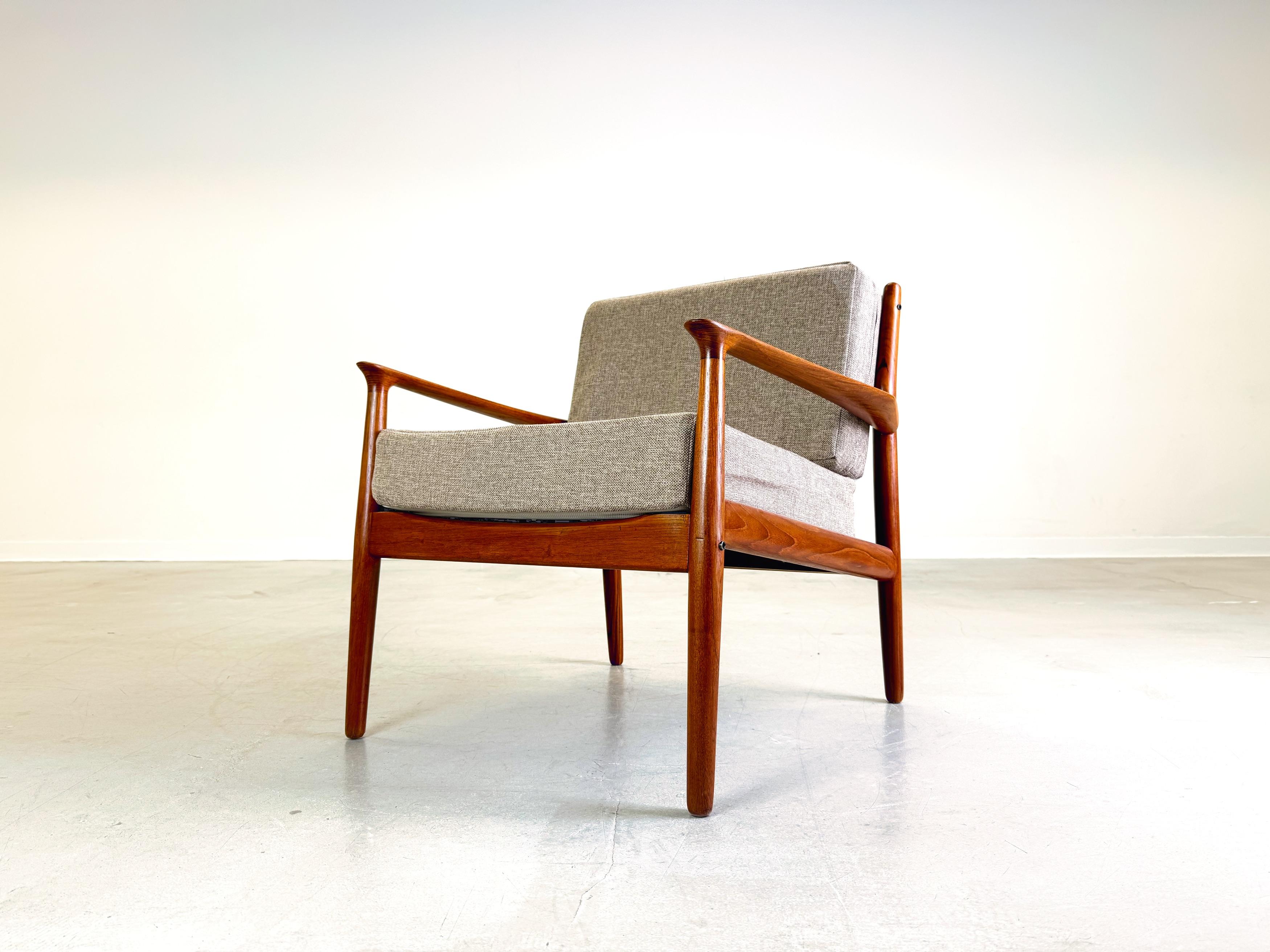 Mid-Century Modern Siècle moyen Svend Åge Teakholz Sessel Sessel Glostrup en vente