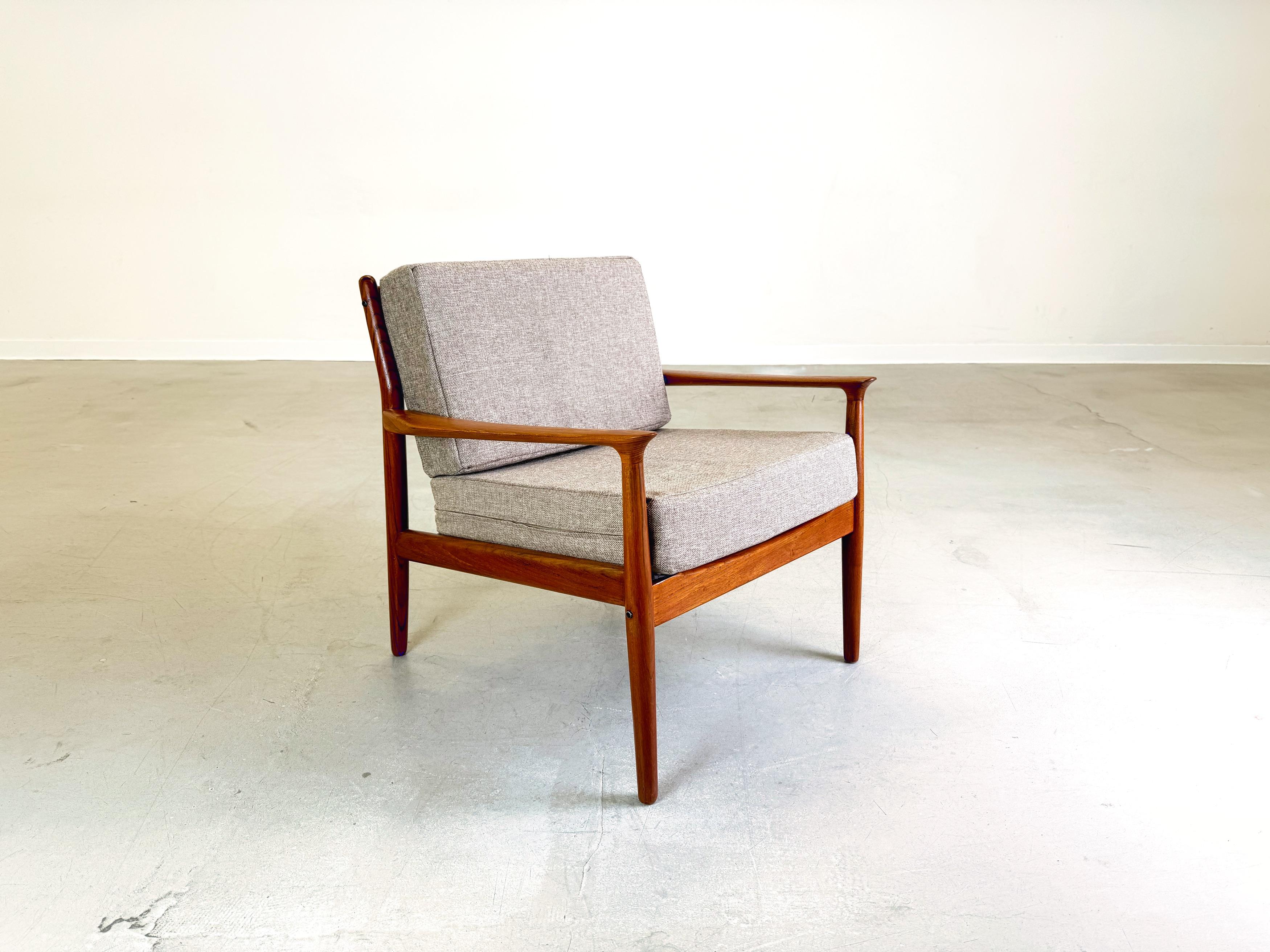 Siècle moyen Svend Åge Teakholz Sessel Sessel Glostrup Bon état - En vente à Berlin, DE