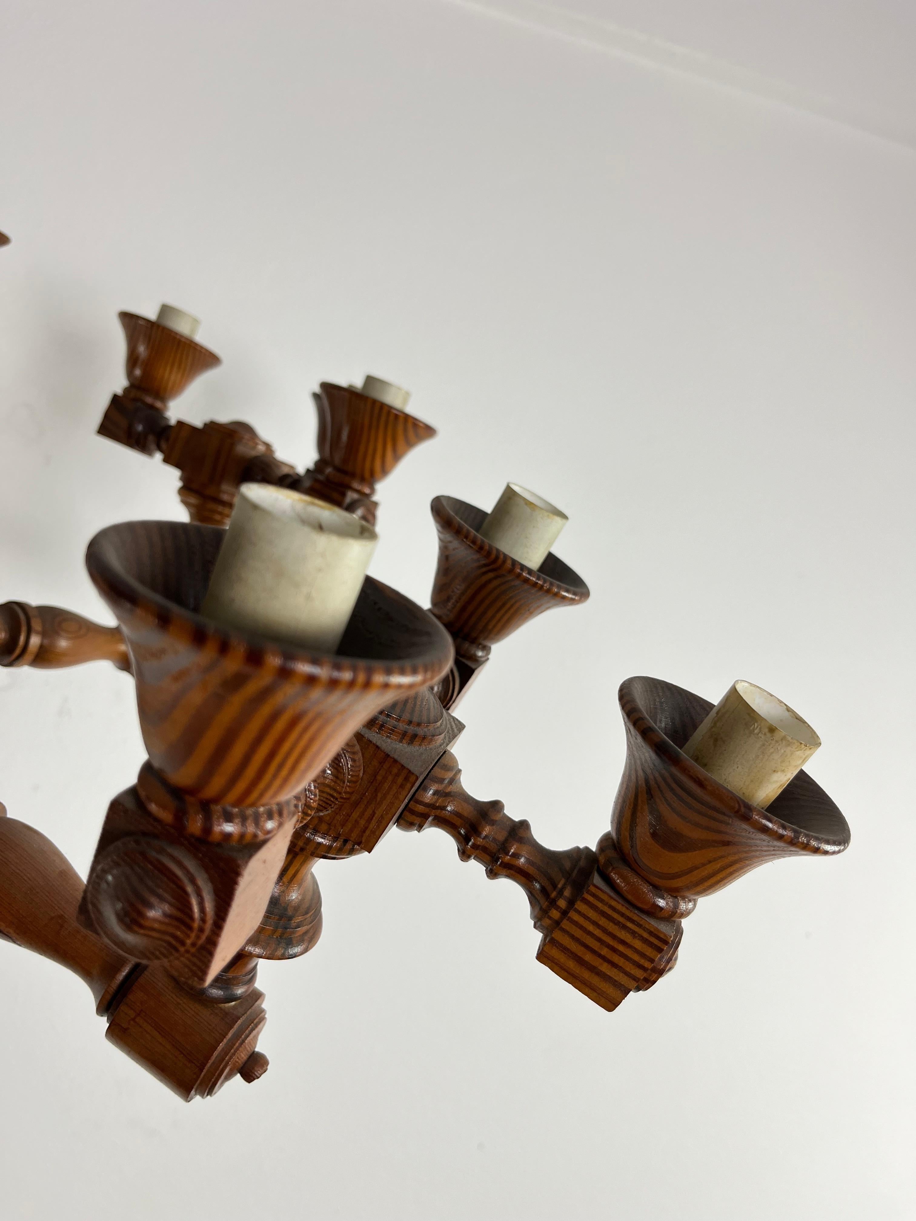 Mid-Century Swedish 15-light Chandelier, 1960s For Sale 2