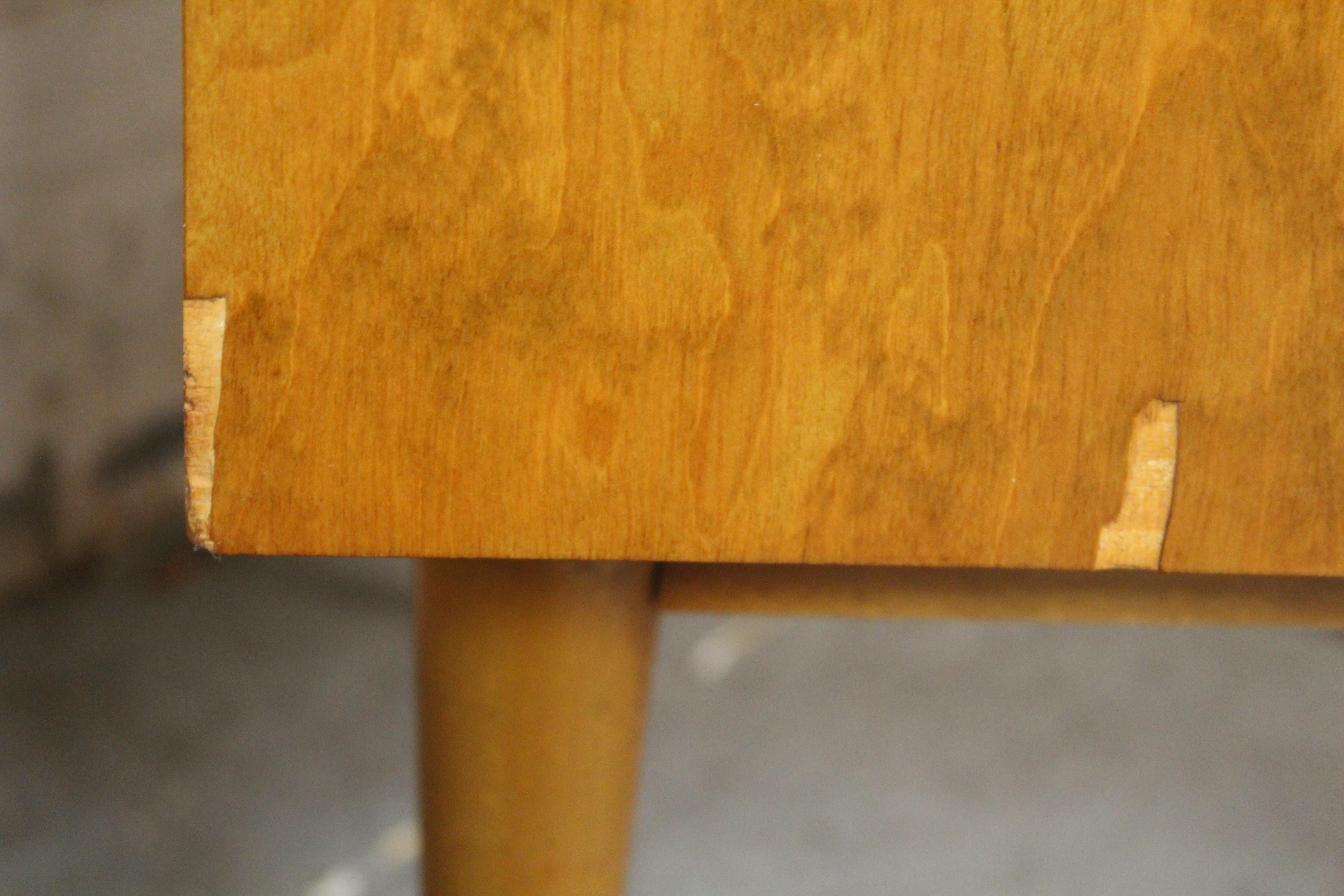 Mid-Century Swedish Birch Trapezoidal Nightstands by Edmond Spence For Sale 3