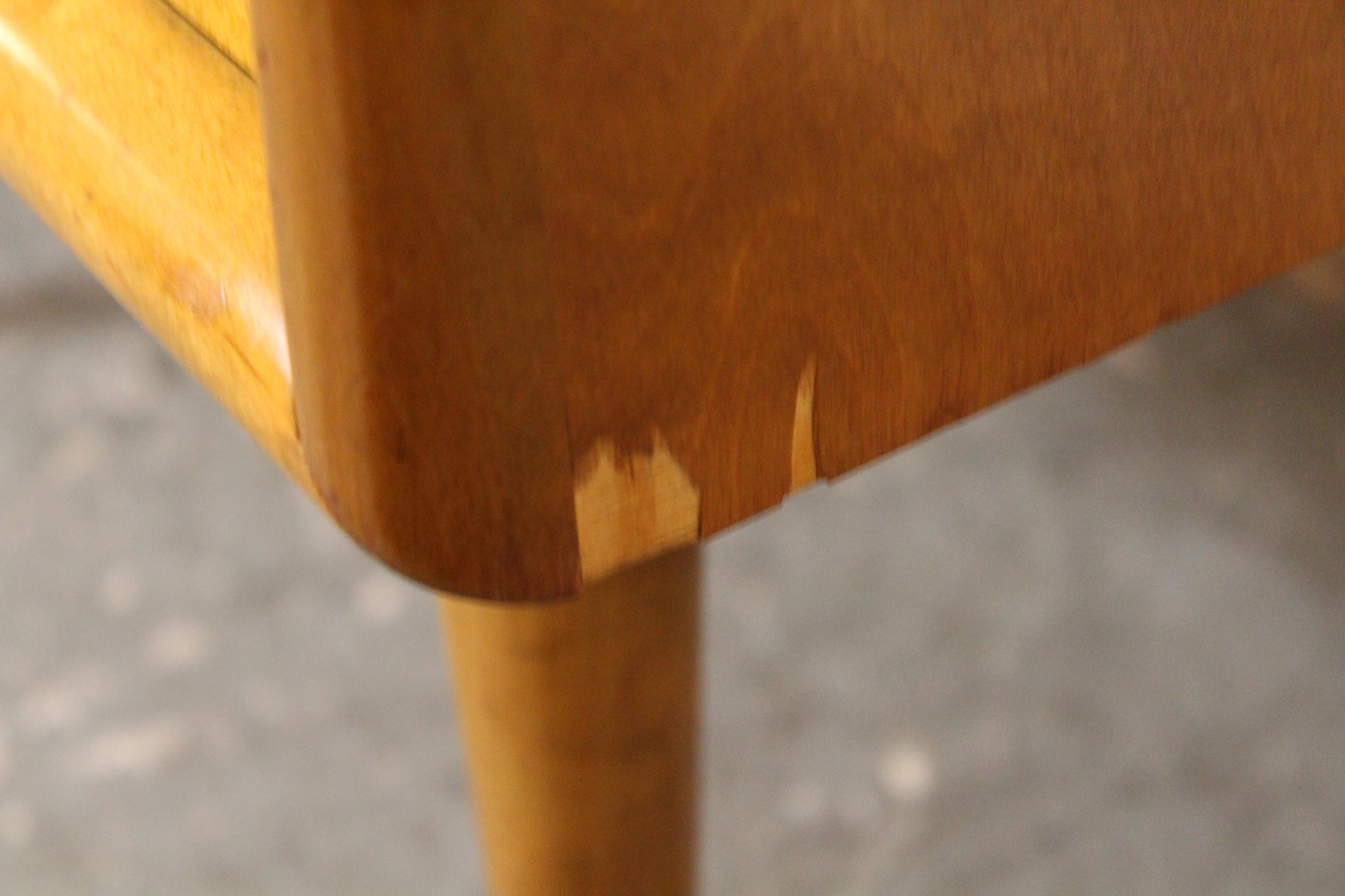 Mid-Century Swedish Birch Trapezoidal Nightstands by Edmond Spence For Sale 11