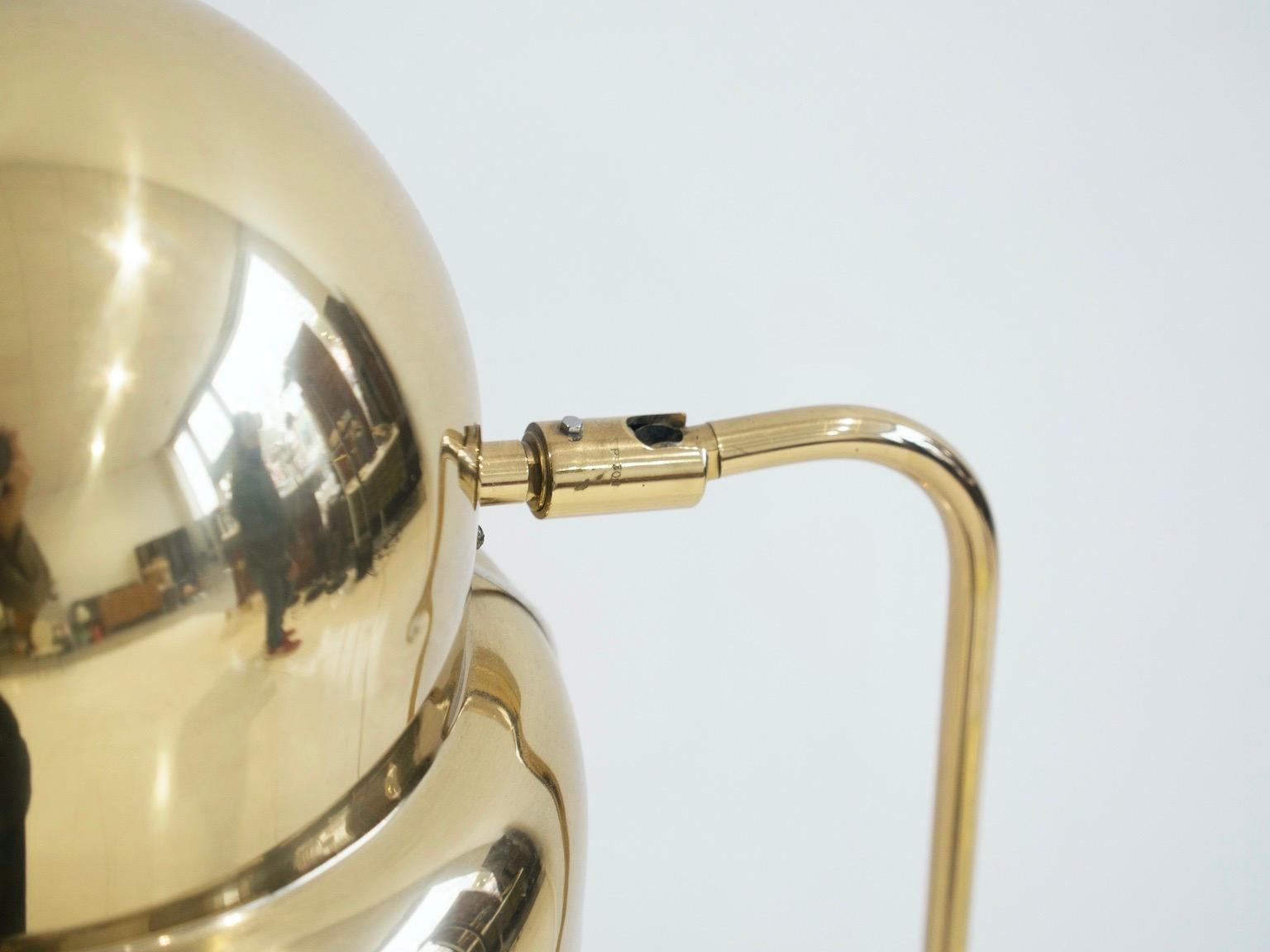 Mid-Century Swedish Brass Floor Lamp by Bergboms In Good Condition For Sale In Madrid, ES