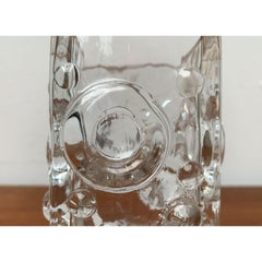 Jarrón Brutalista Sueco de Mitad de Siglo con Bloque de Burbujas de Josef Schott, Años 60