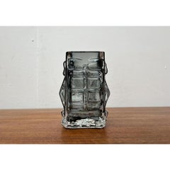 Jarrón Brutalista Sueco de Mitad de Siglo con Bloque de Burbujas de Josef Schott, Años 60