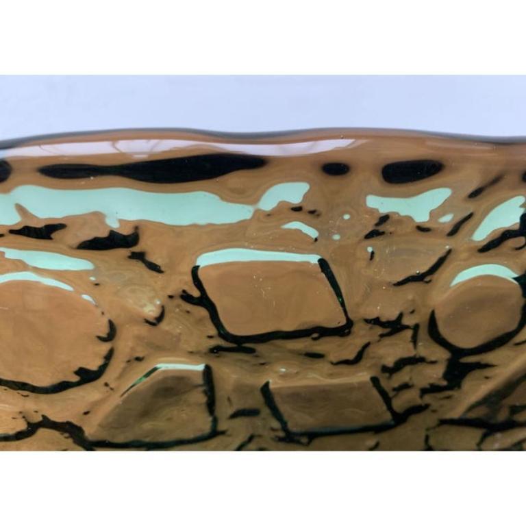 Mid-Century Swedish Brutalist Glass Vase by Göte Augustsson for Ruda, 1960s For Sale 7