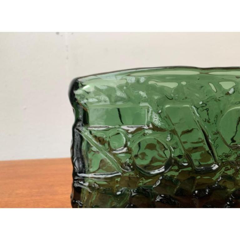 Mid-Century Swedish Brutalist Glass Vase by Göte Augustsson for Ruda, 1960s In Excellent Condition For Sale In Hamburg, DE