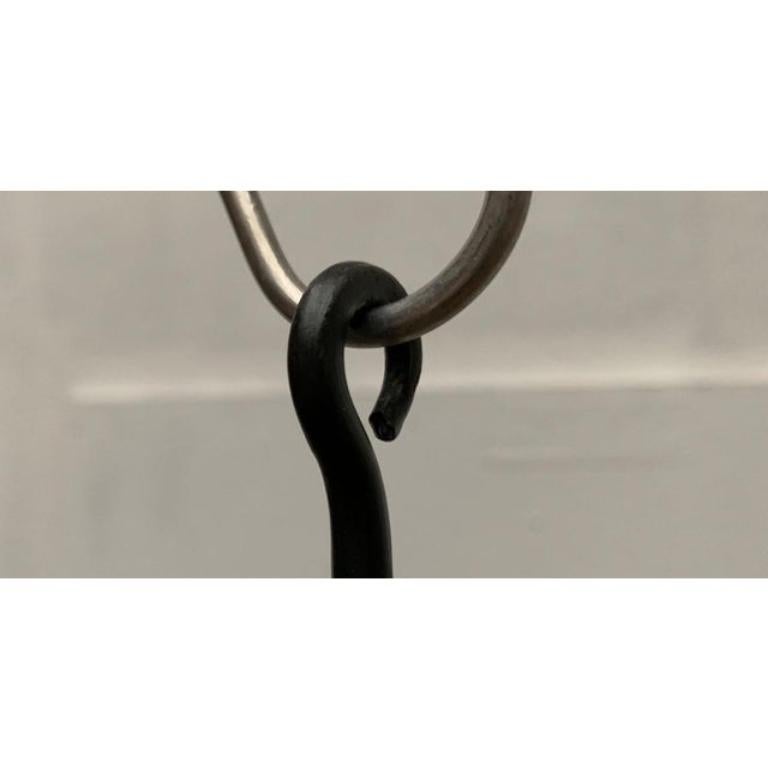 Mid-Century Swedish Brutalist Metal Candleholder by Hans Lind for Ystad, 1960s For Sale 7