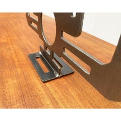 Mid-Century Swedish Brutalist Metal Candleholder by Harry N Boström, 1960s