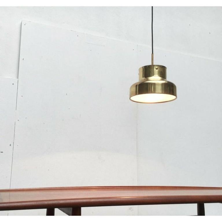 Mid-Century Modern Mid-Century Swedish Bumling Brass Pendant Lamp by Anders Pehrson, 1960s For Sale