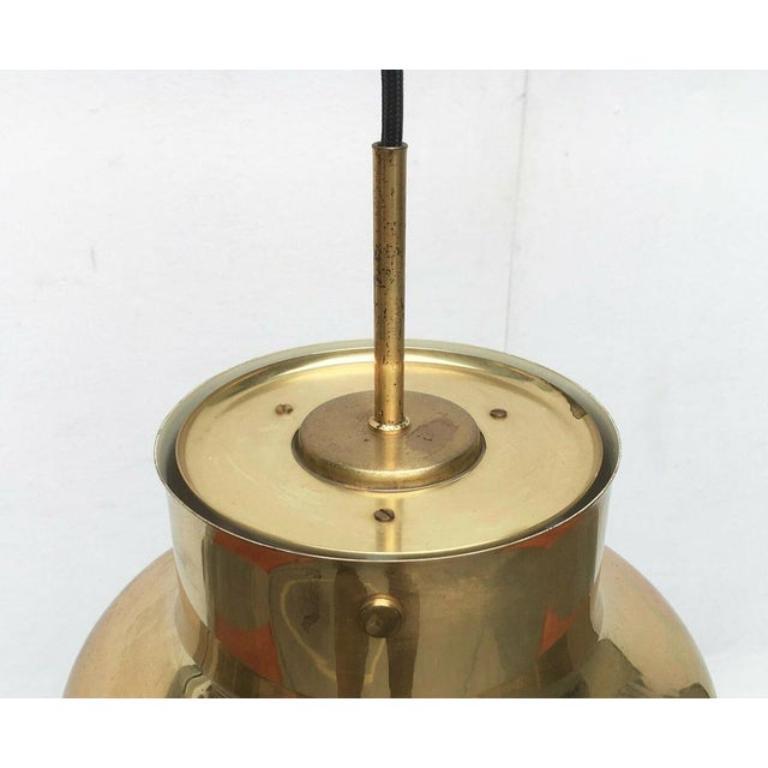 Metal Mid-Century Swedish Bumling Brass Pendant Lamp by Anders Pehrson, 1960s For Sale