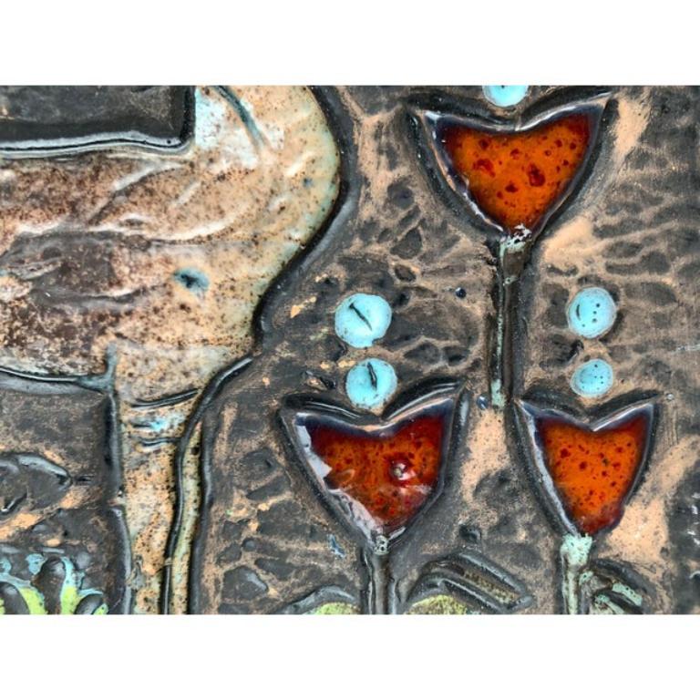 Plaque murale suédoise du milieu du siècle dernier à motif de cerfs par Eivor Lang, années 1960 en vente 4