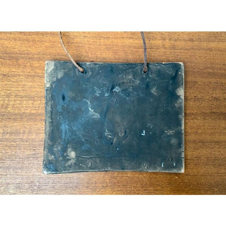Plaque murale suédoise du milieu du siècle dernier à motif de cerfs par Eivor Lang, années 1960 en vente 1