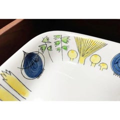 Assiette décorative Picknick en céramique suédoise du milieu du siècle Bols par Marianne Westman, années 1950