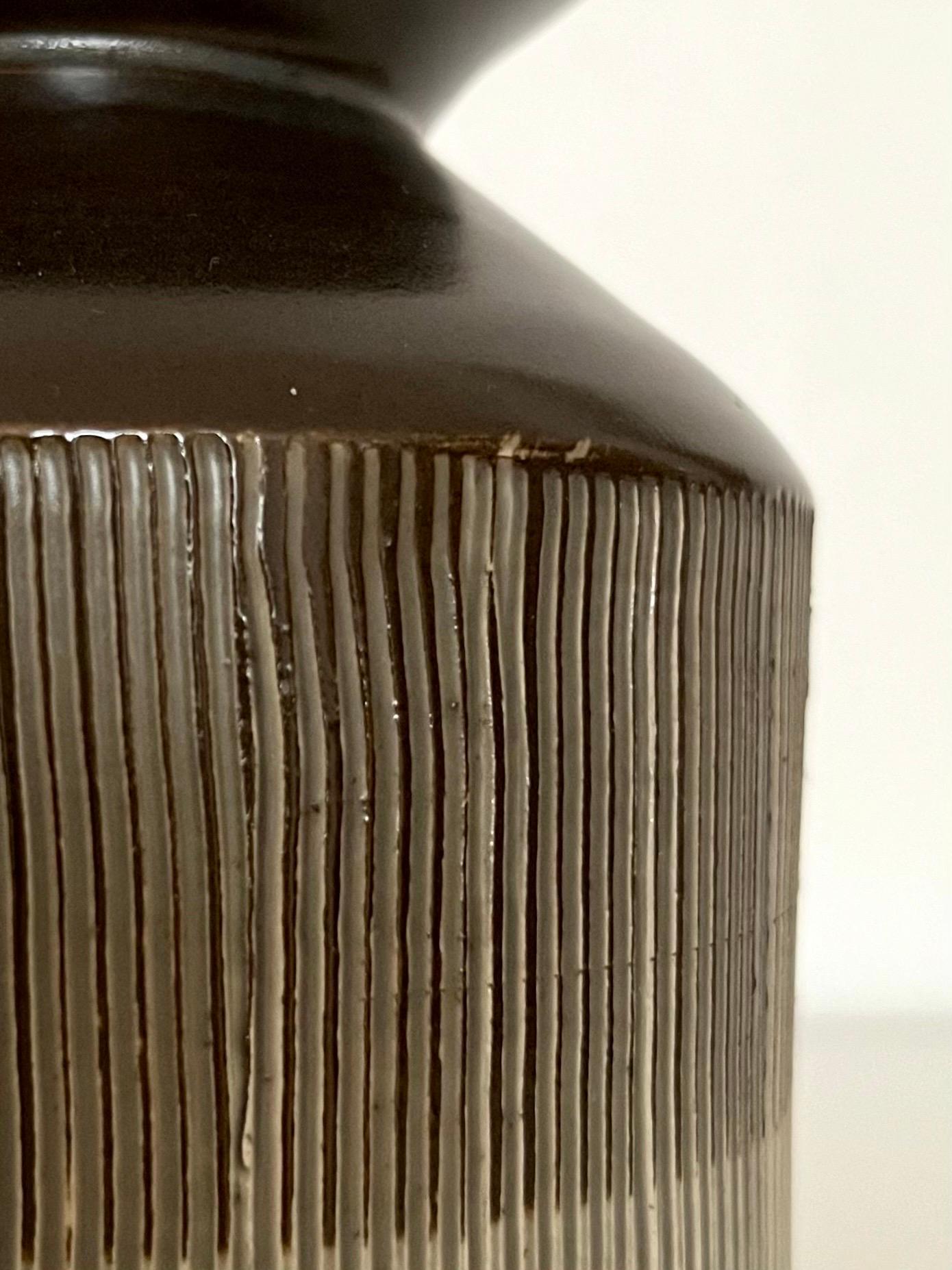 Vaso in ceramica svedese di metà secolo di Bo Fajans, anni '50 In condizioni buone in vendita a Frederiksberg C, DK